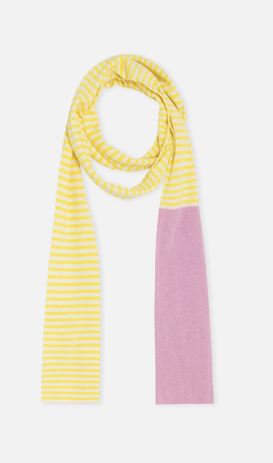 Schal gelb/weiß; blau/weißgestreift - DRBLOOM