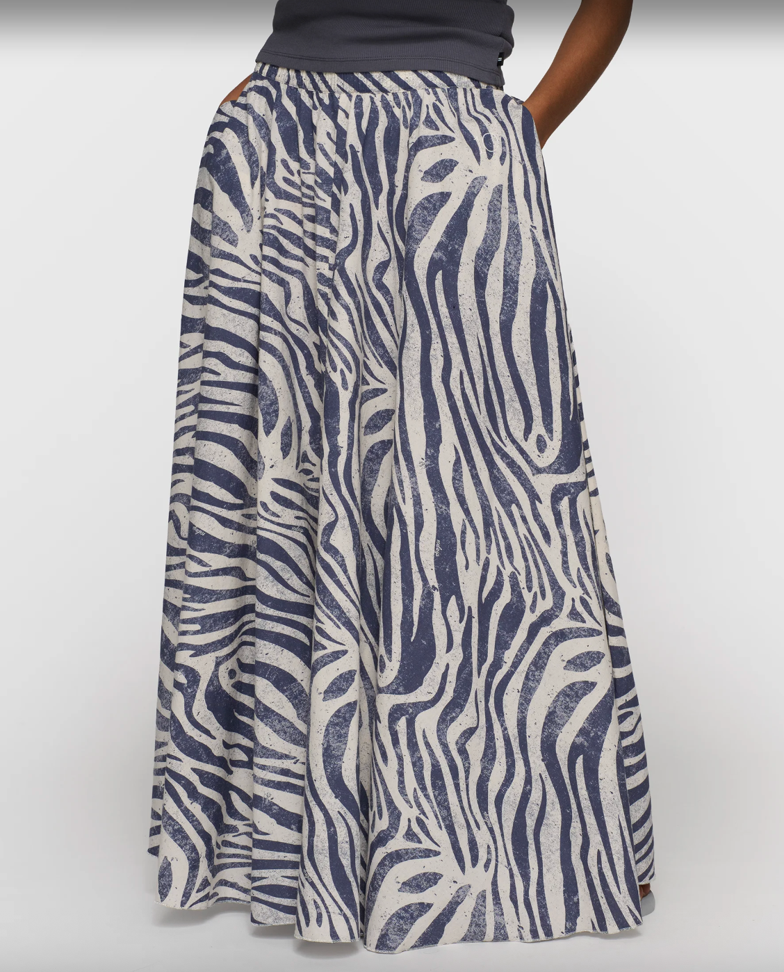 wide skirt zebra voile - 10DAYS