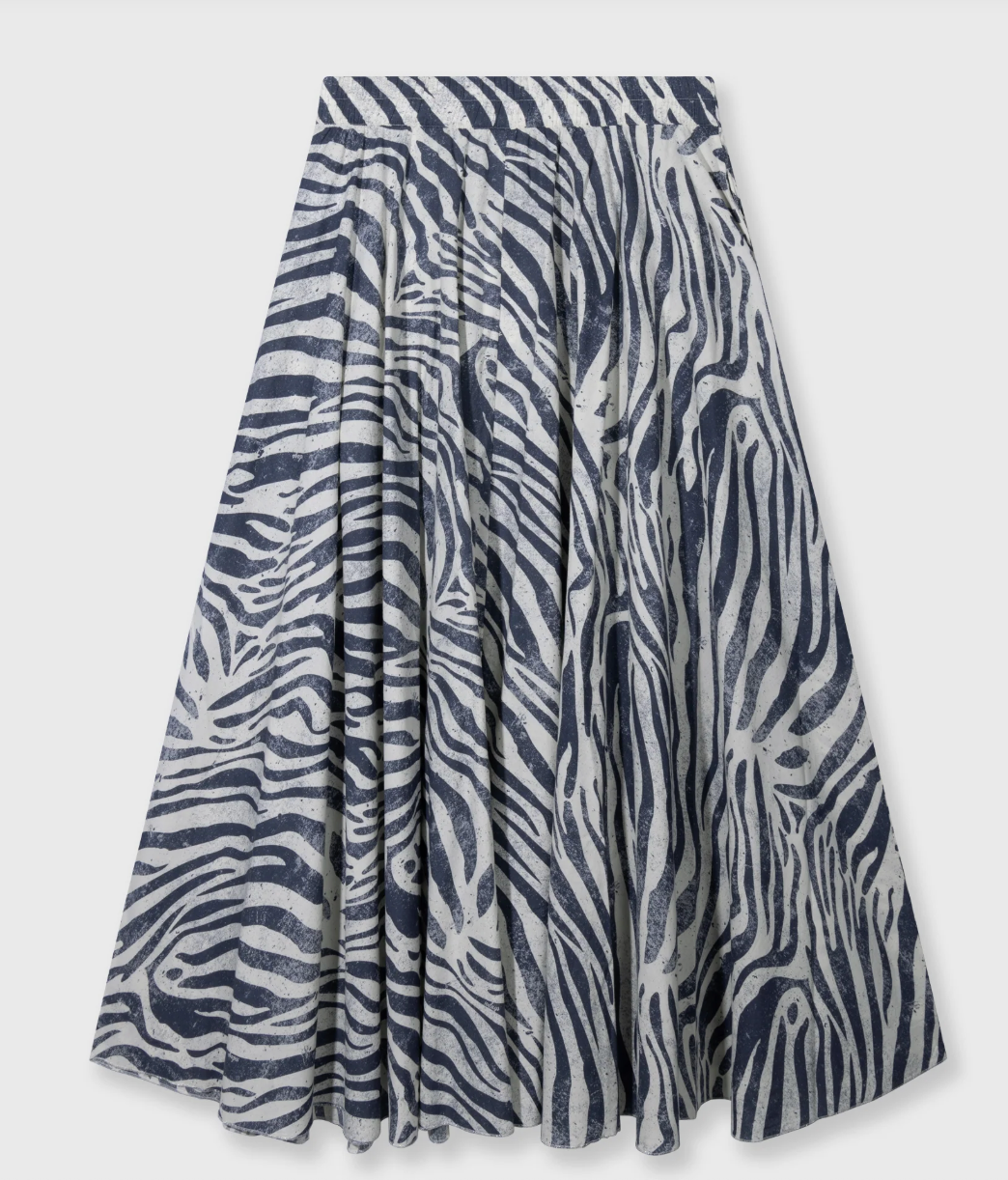 wide skirt zebra voile - 10DAYS