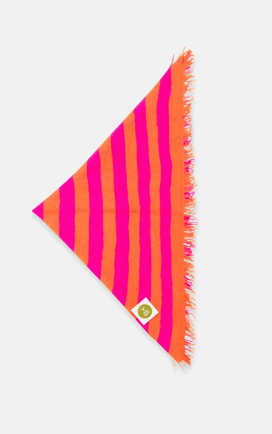 Bandana Neon Pink/Orange Daisy mit Fransen -  V von Goat