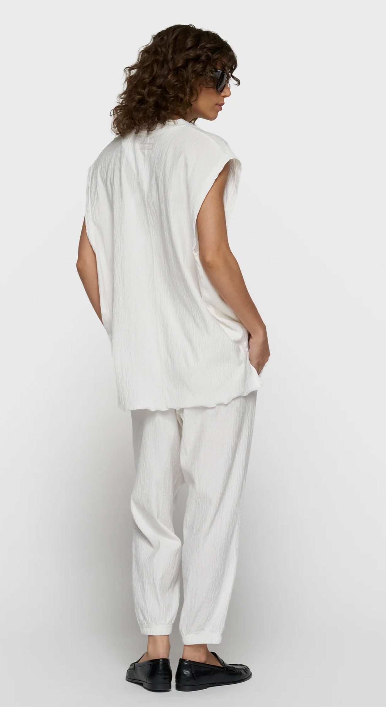 v-neck crinkle top - 10DAYS