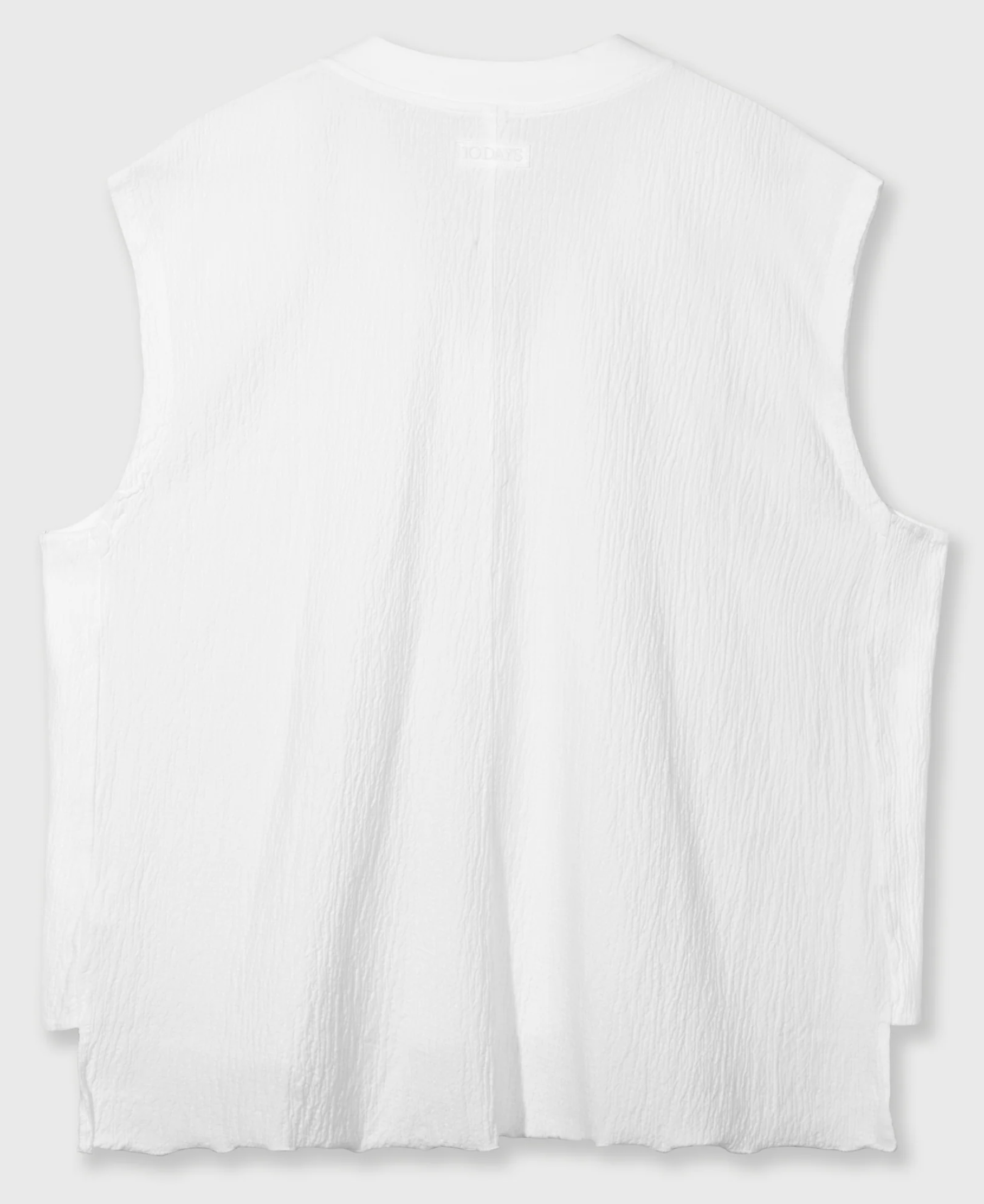 v-neck crinkle top - 10DAYS