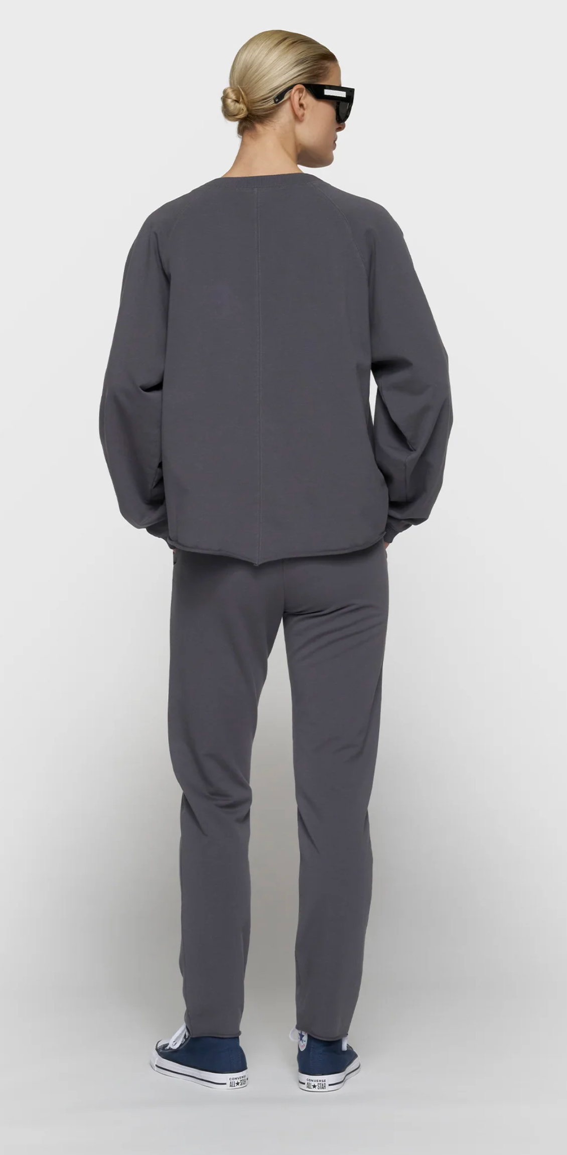 silent chique slim jogger steel blue - 10DAYS