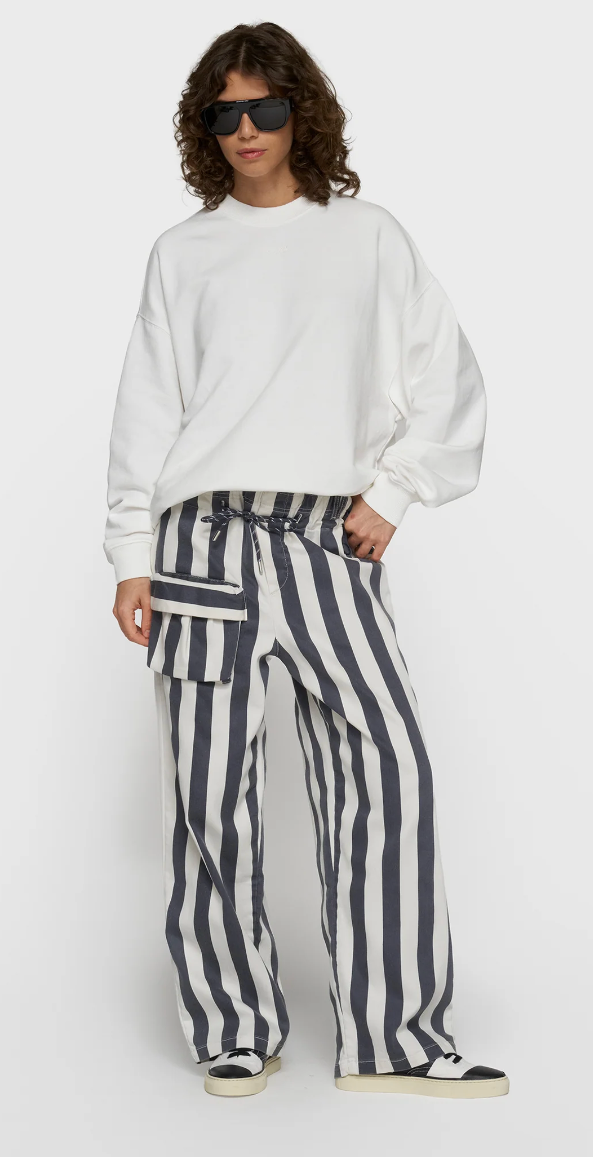 straight leg pants stripes- 10DAYS