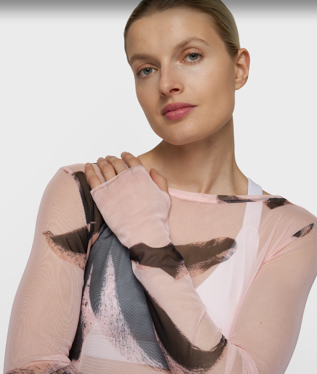 mesh long sleeve flower - 10DAYS