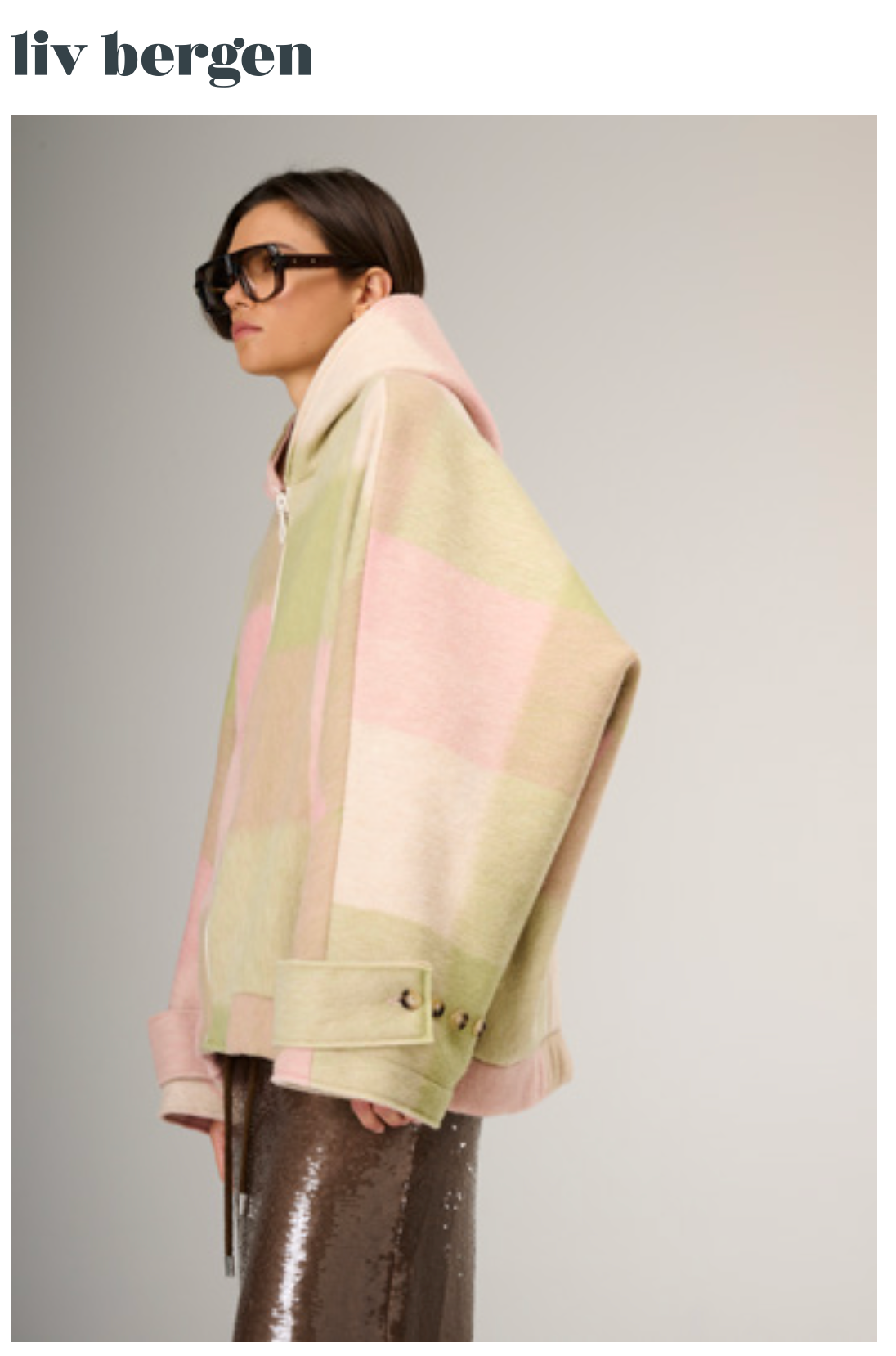 Jacke ZAMIRA CHECK GREEN -   Liv Bergen
