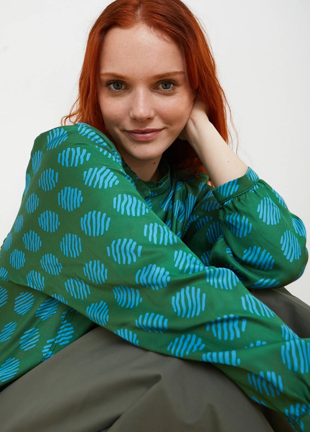 BLUSE FLECHAZO GRÜN  - DRBLOOM