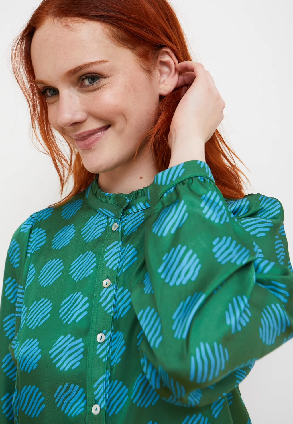 BLUSE FLECHAZO GRÜN  - DRBLOOM