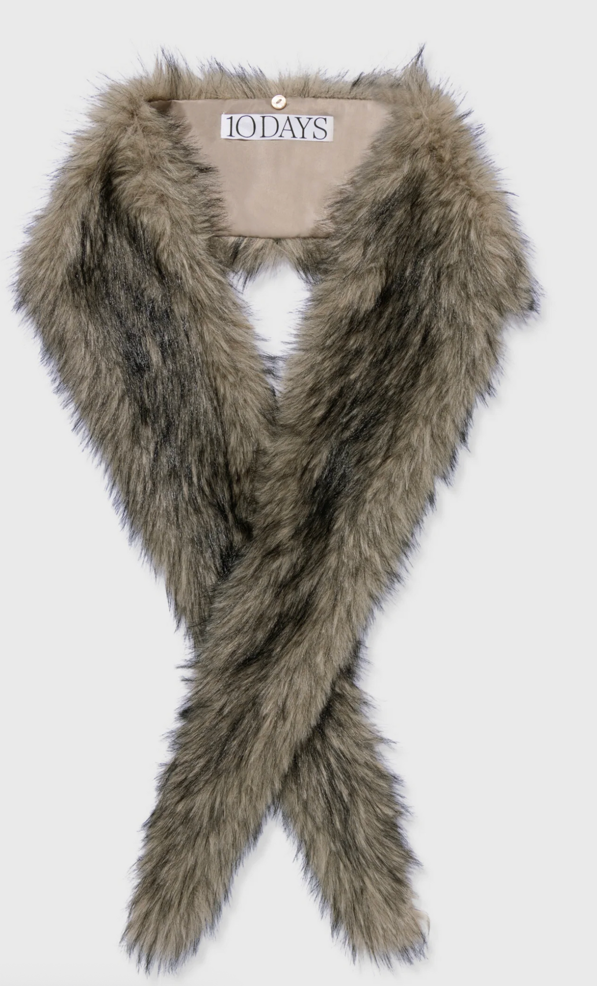 Two Tone Fluffy Scarf   - 10Days Amsterdam