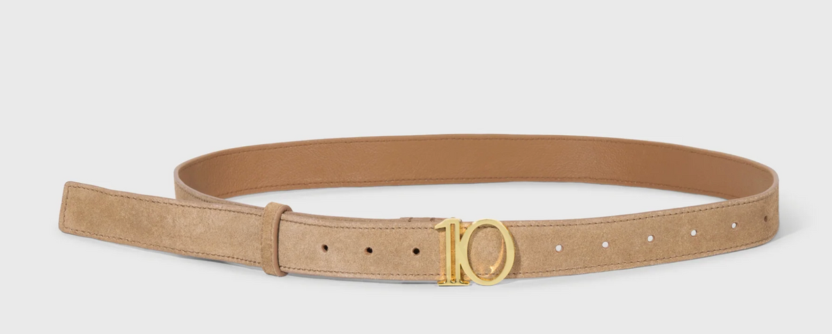 monogram belt suede light copper    - 10Days Amsterdam