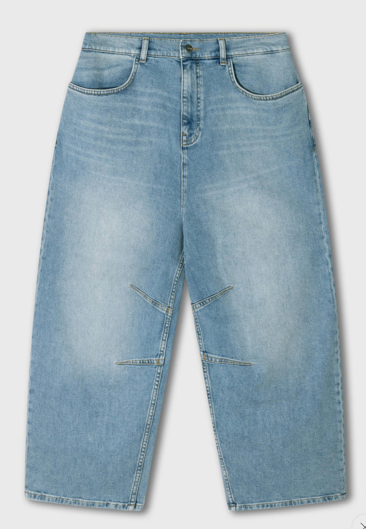 wide tapered denim pants - 10DAYS