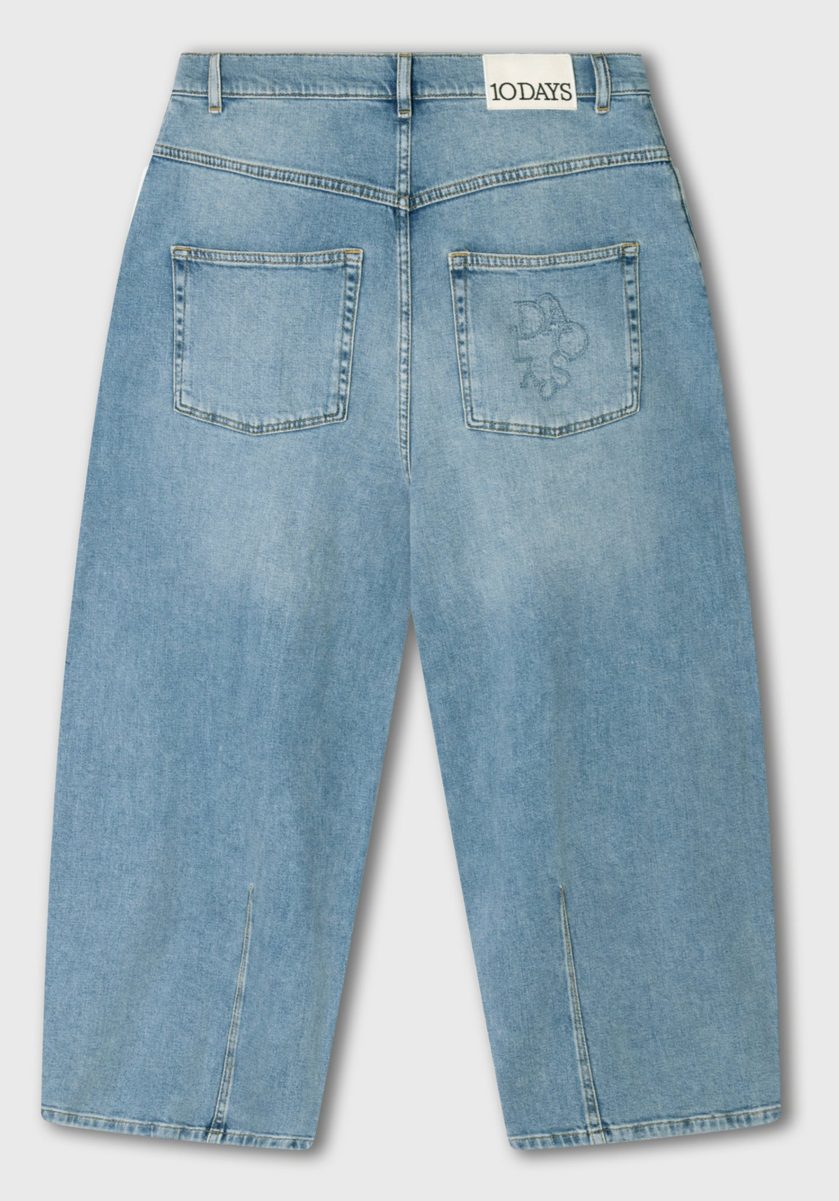 wide tapered denim pants - 10DAYS