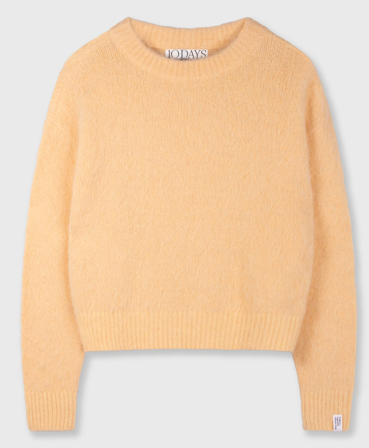 hairy knit sweater Pastel Mango  - 10DAYS