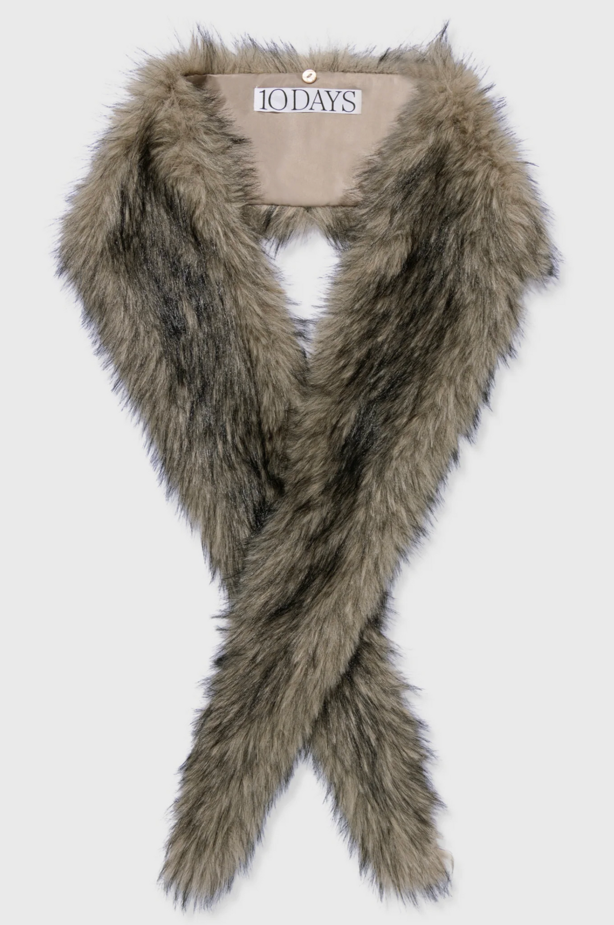 Two tone fluffy scarf    - 10Days Amsterdam