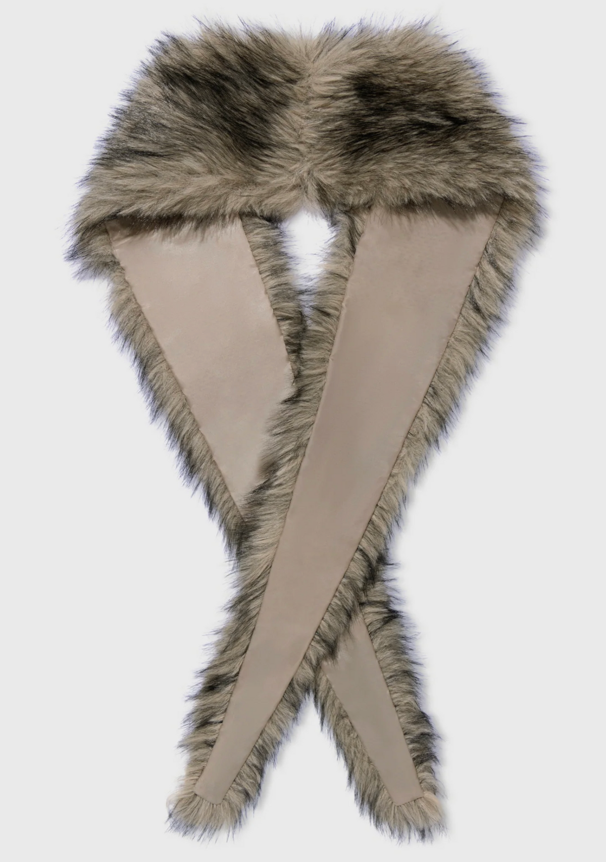 Two tone fluffy scarf    - 10Days Amsterdam