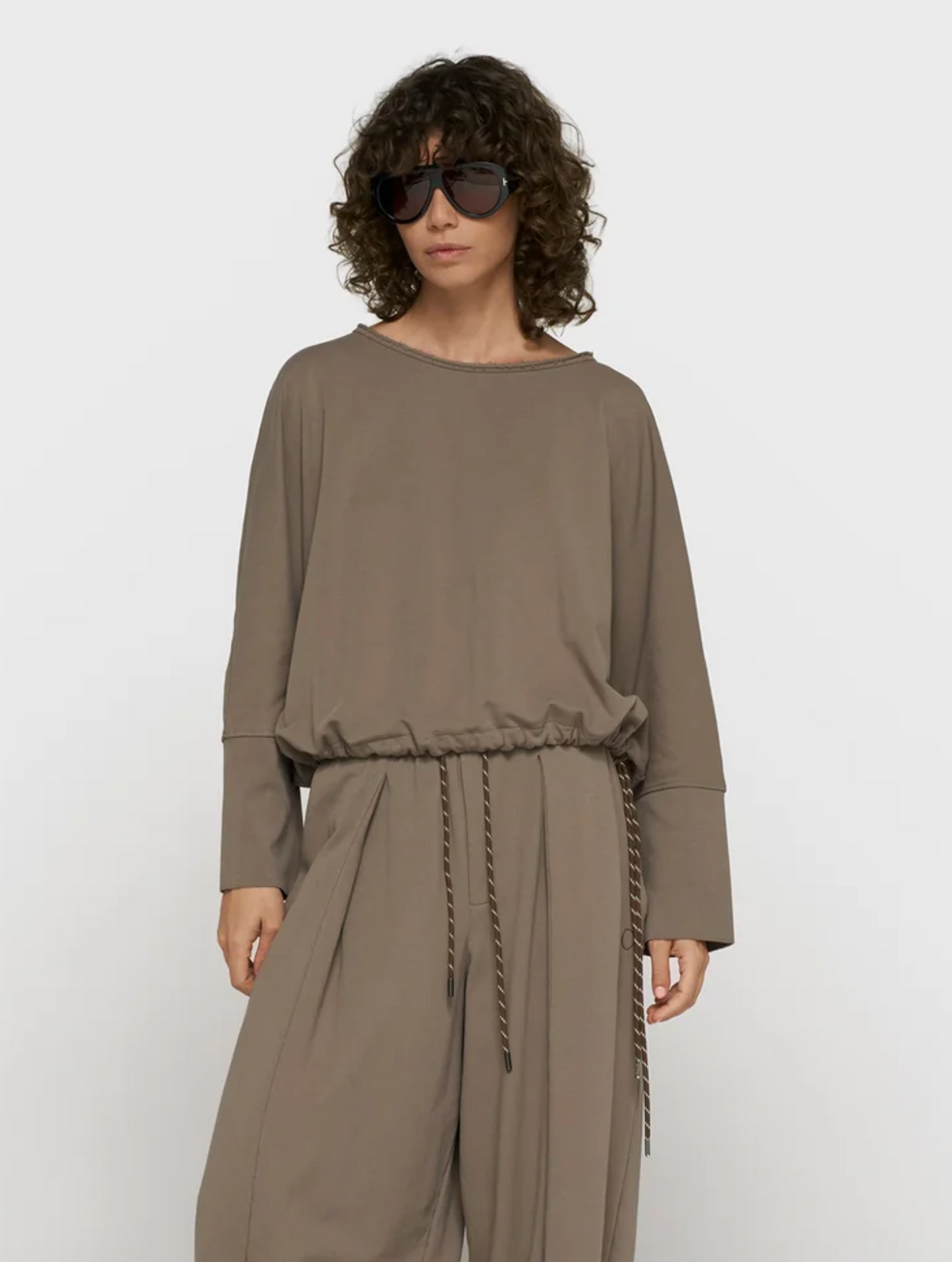 Batwing Top Fleece portobello - 10DAYS