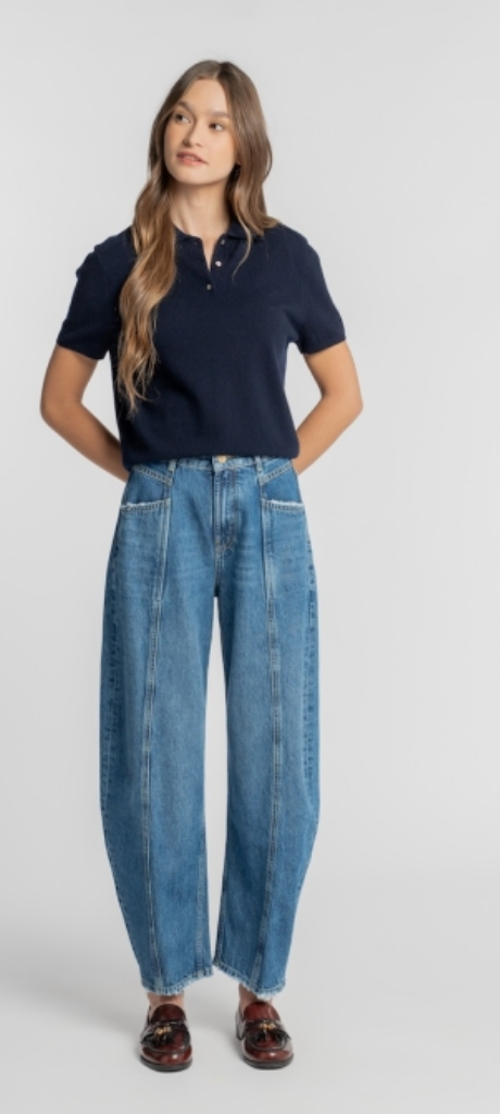LUZENBERG, BARELL LEG midblue  -  GOLDGARN