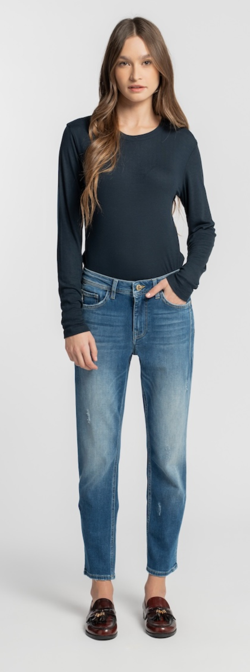 Relaxed Fit in darkblue- GOLDGARN