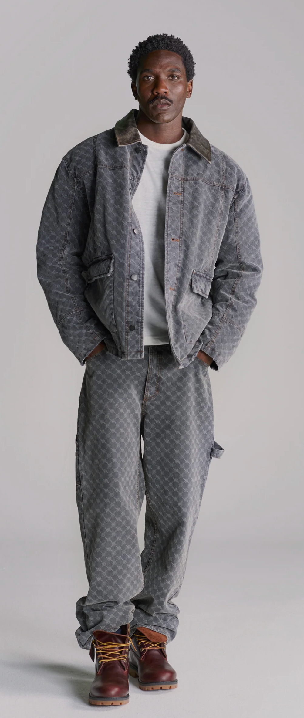 Monogram Worker Jacket grey - Daily Paper