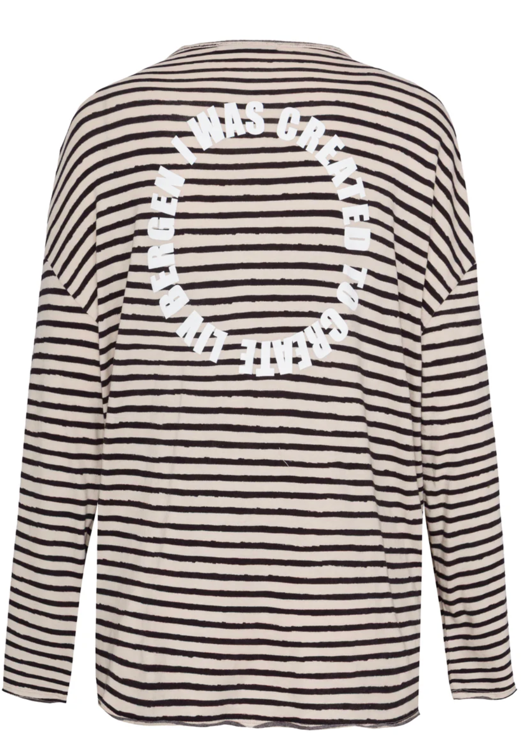 Sweater create in stripe black  - Liv Bergen