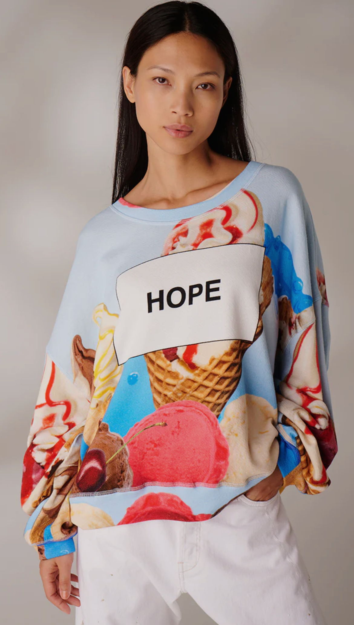 Sweater HOPE ICECREAM   - Liv Bergen