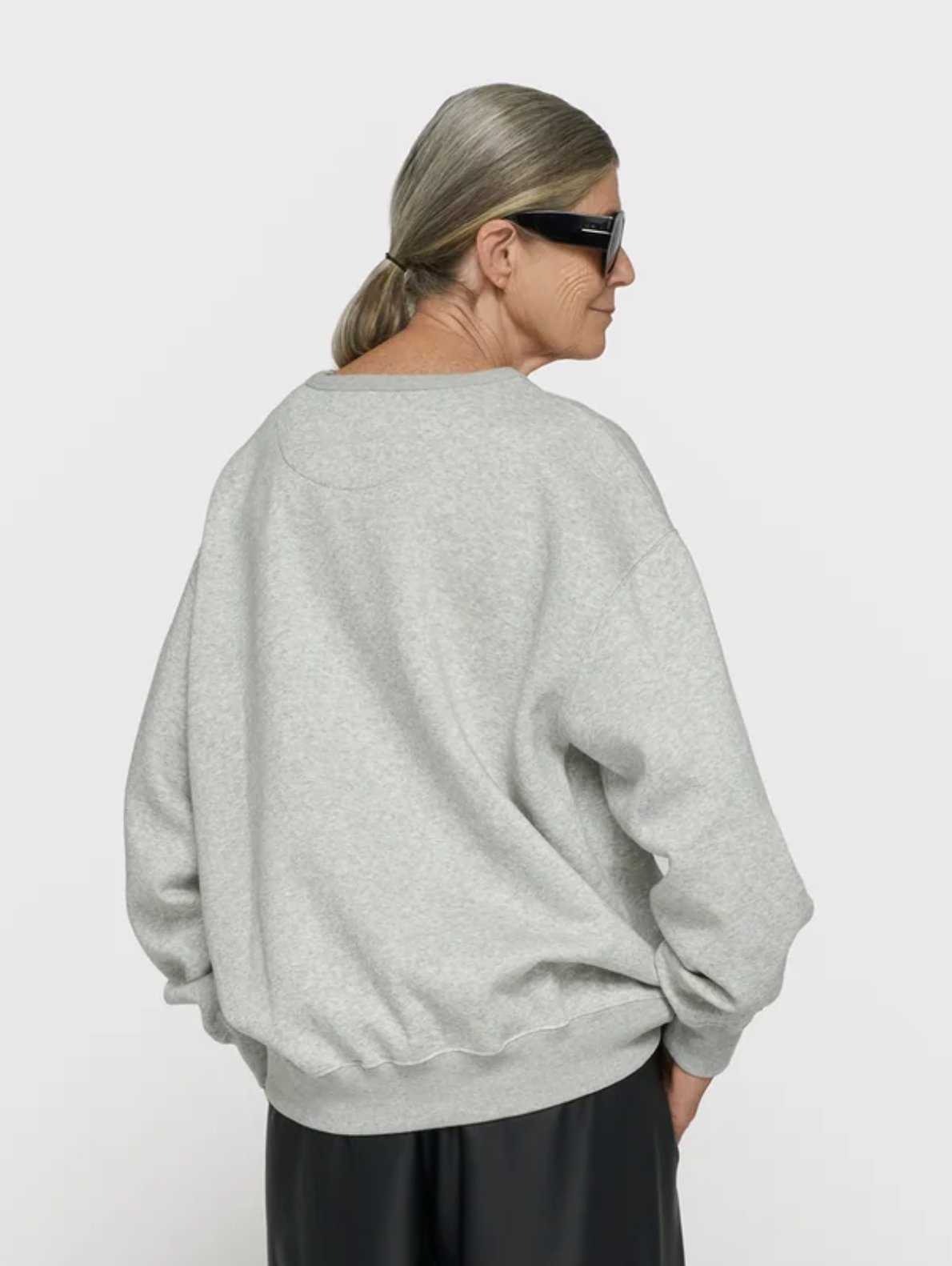 statement sweater light grey - 10DAYS