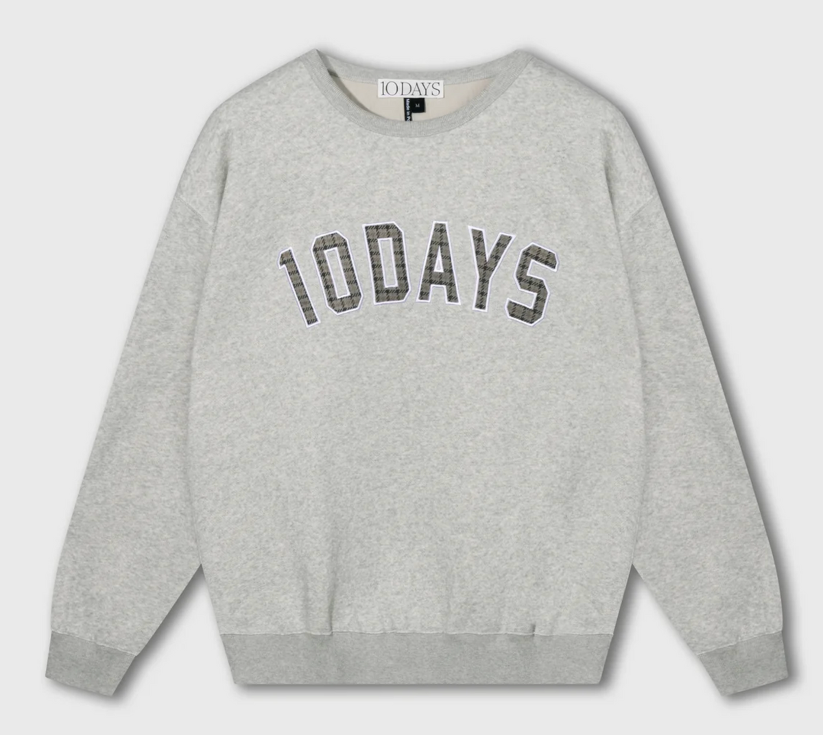 statement sweater light grey - 10DAYS