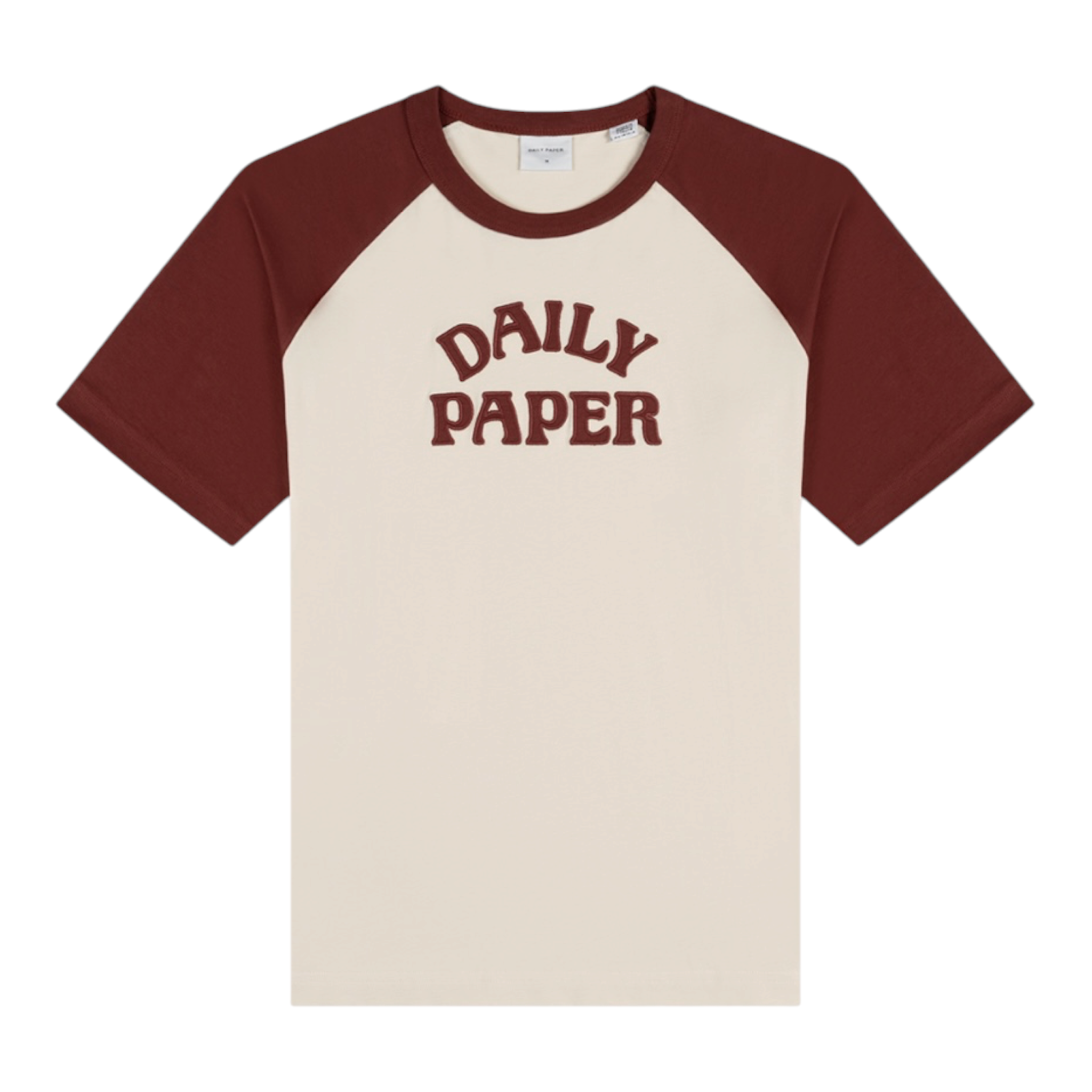 Contrast Sleeve Raglan T-Shirt Burgundy - Daily Paper