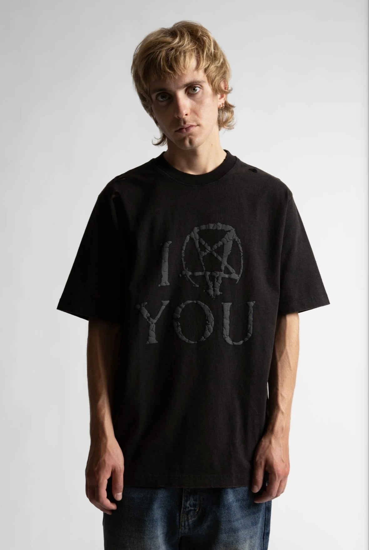 Curse T-Shirt Faded Black - Wasted Paris