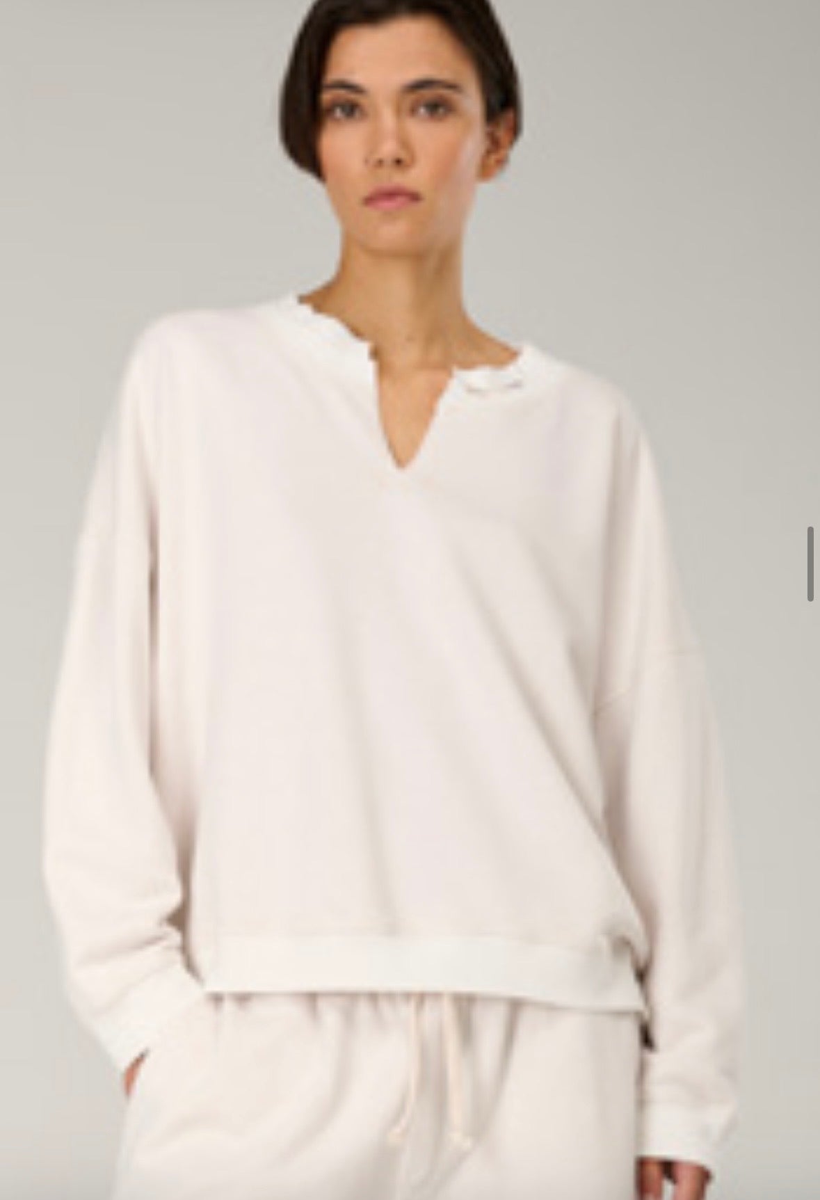 Sweater ELLA SLIT  NATURE - Liv Bergen