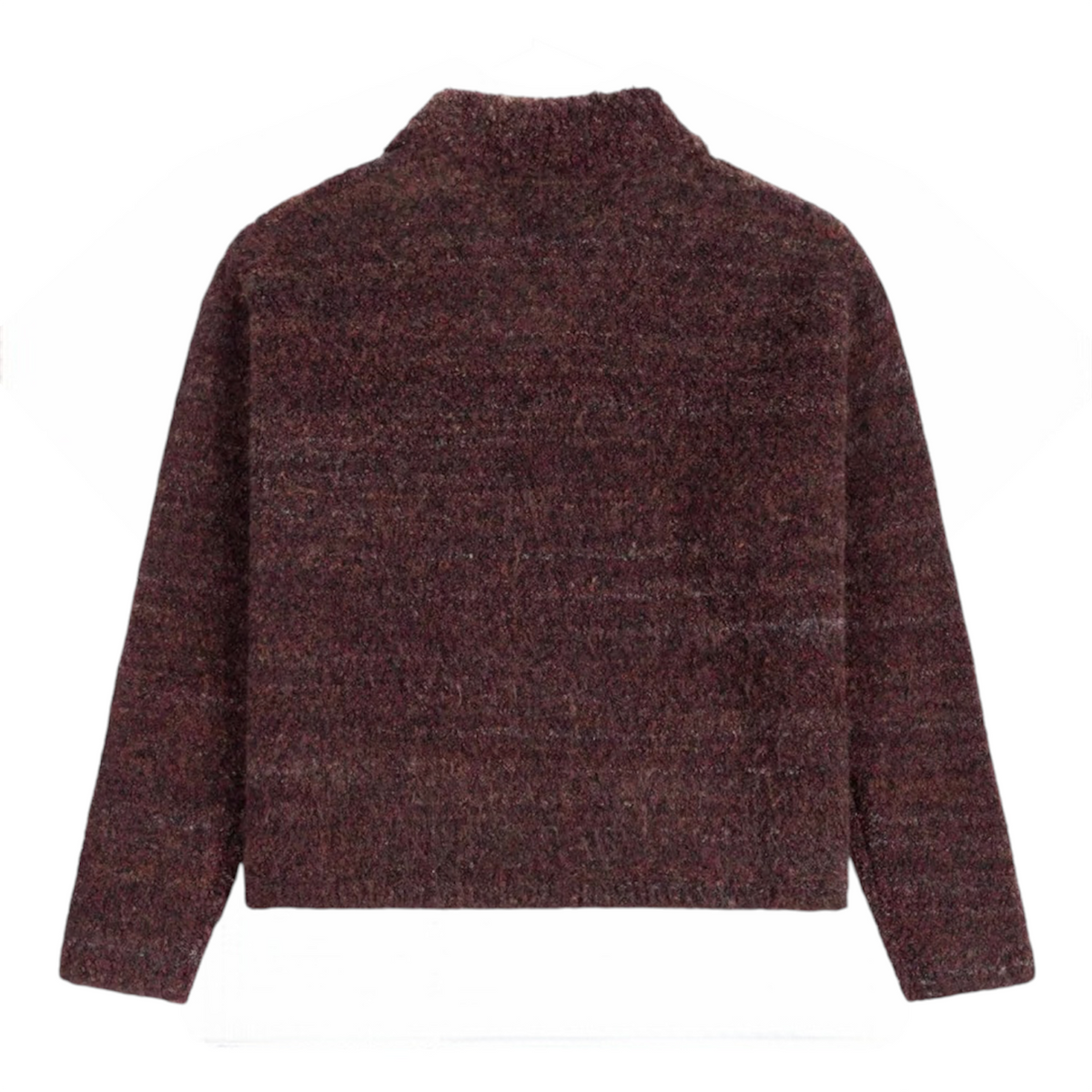Textured V-Neck Knit Sweater Burgundy - Daily Paper