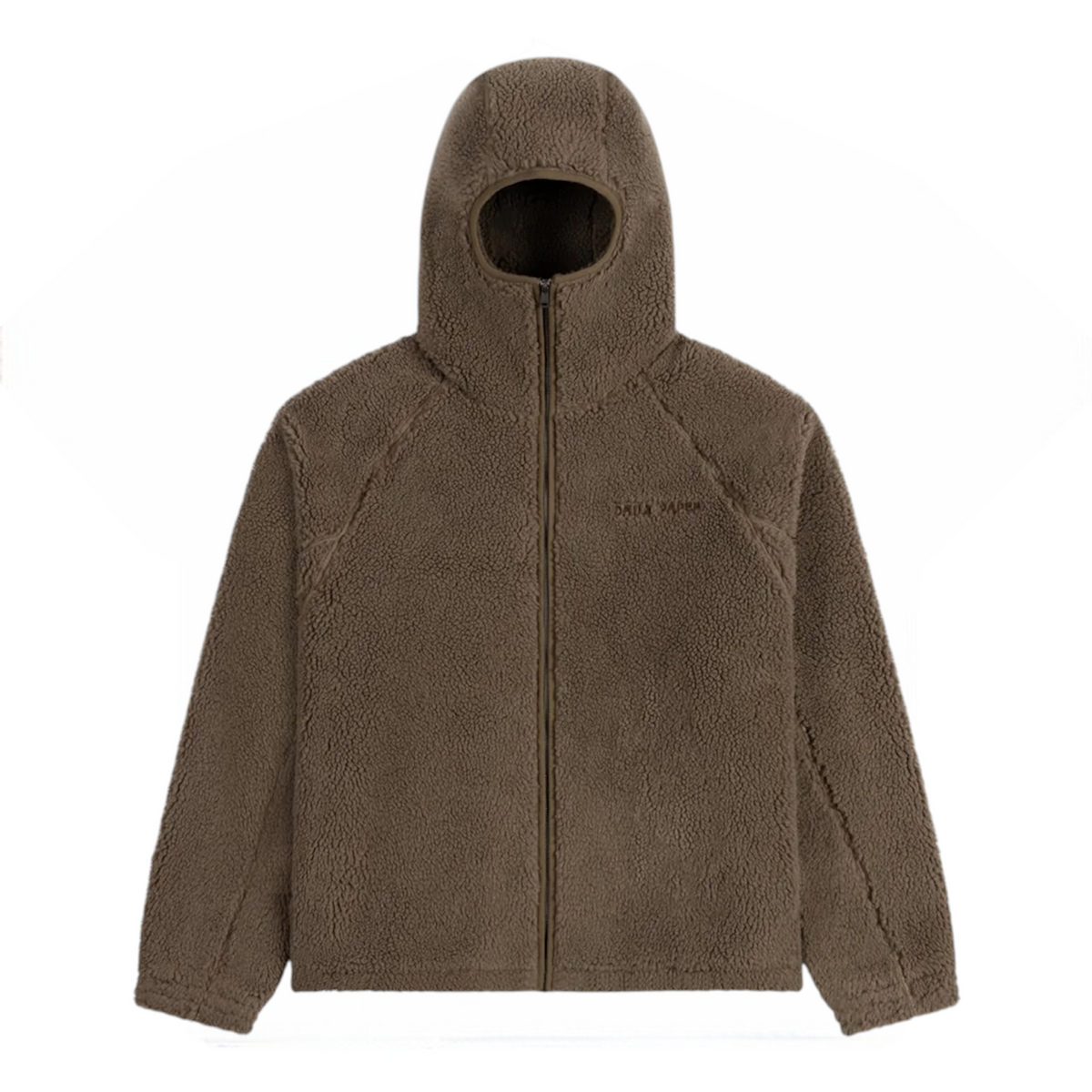 Dias Sherpa Hoodie Olive Green - Daily Paper