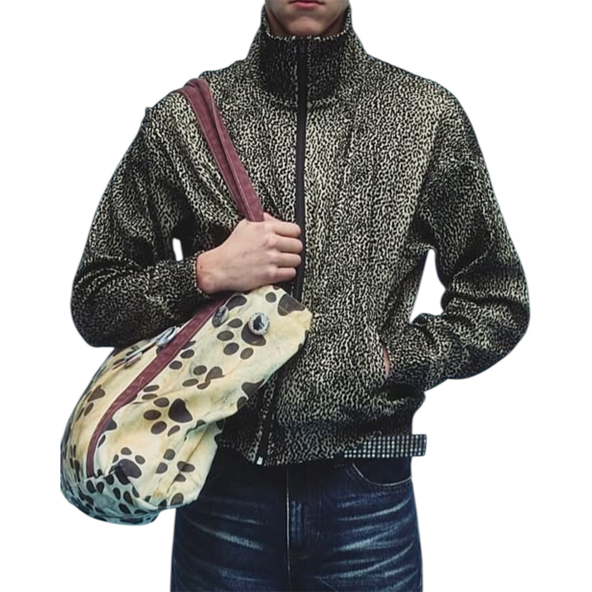 Panther Track Jacket Tan/Black - Basketcase Gallery