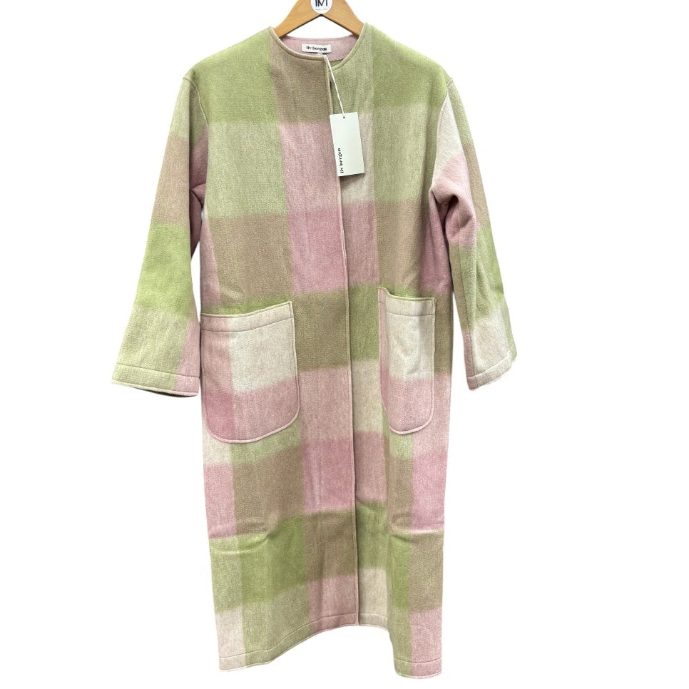 Mantel  SPLIT CHECK GREEN  Liv Bergen