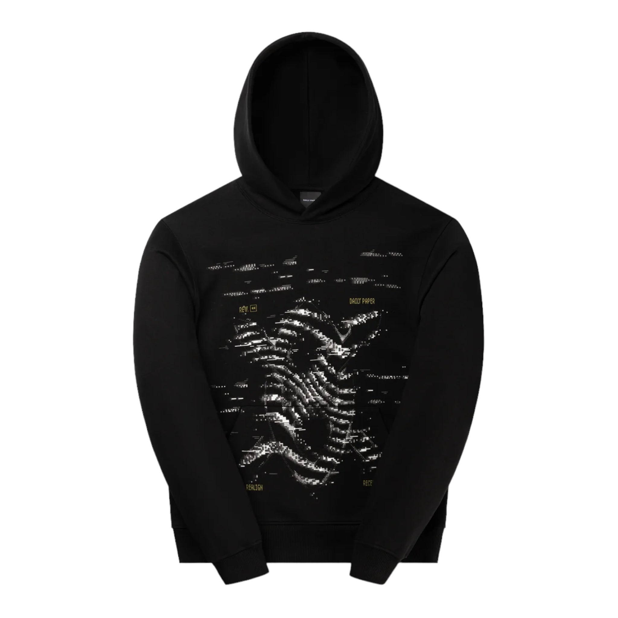 Daily Paper Black Rewind Hoodie Front