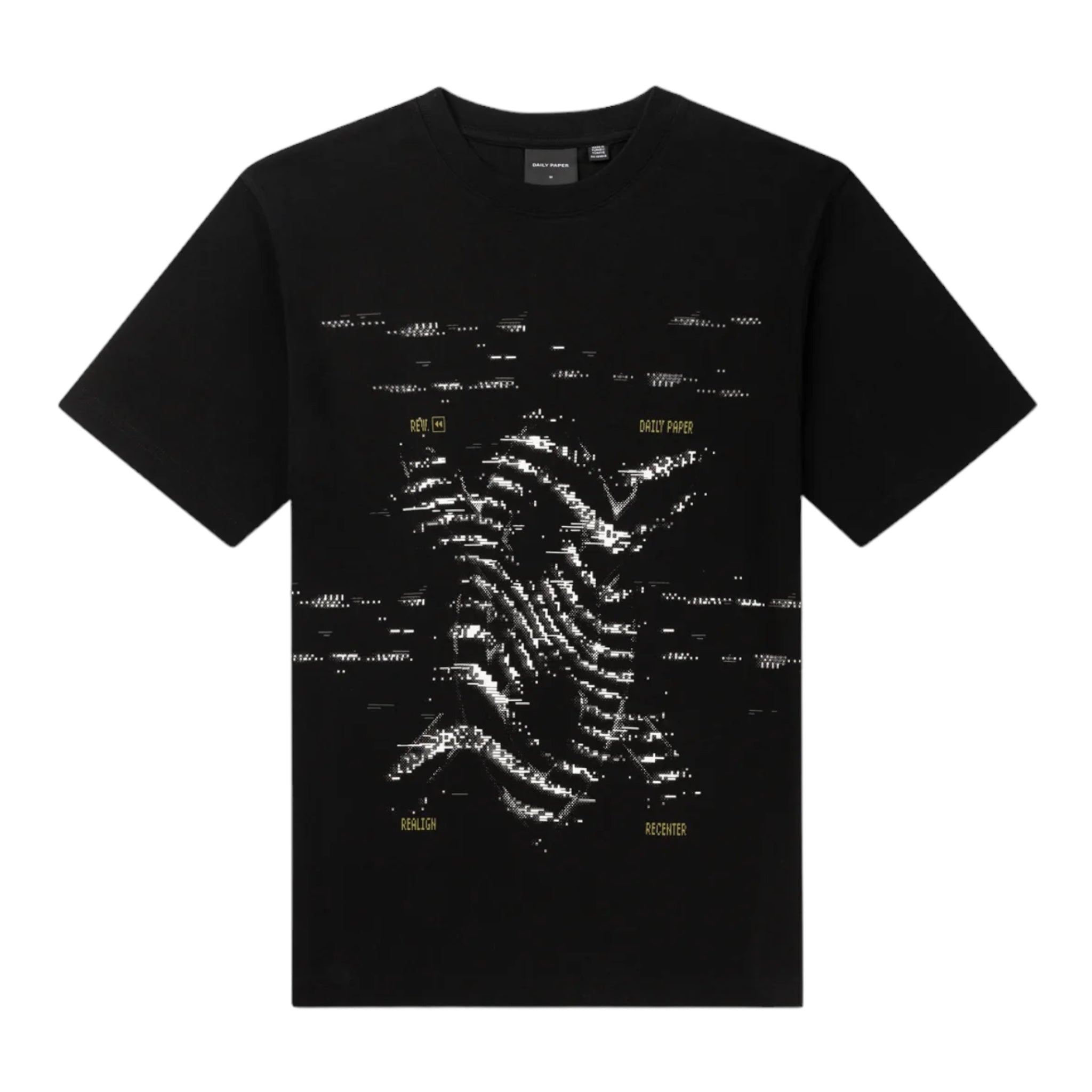 Daily Paper Black Rewind T-Shirt Front