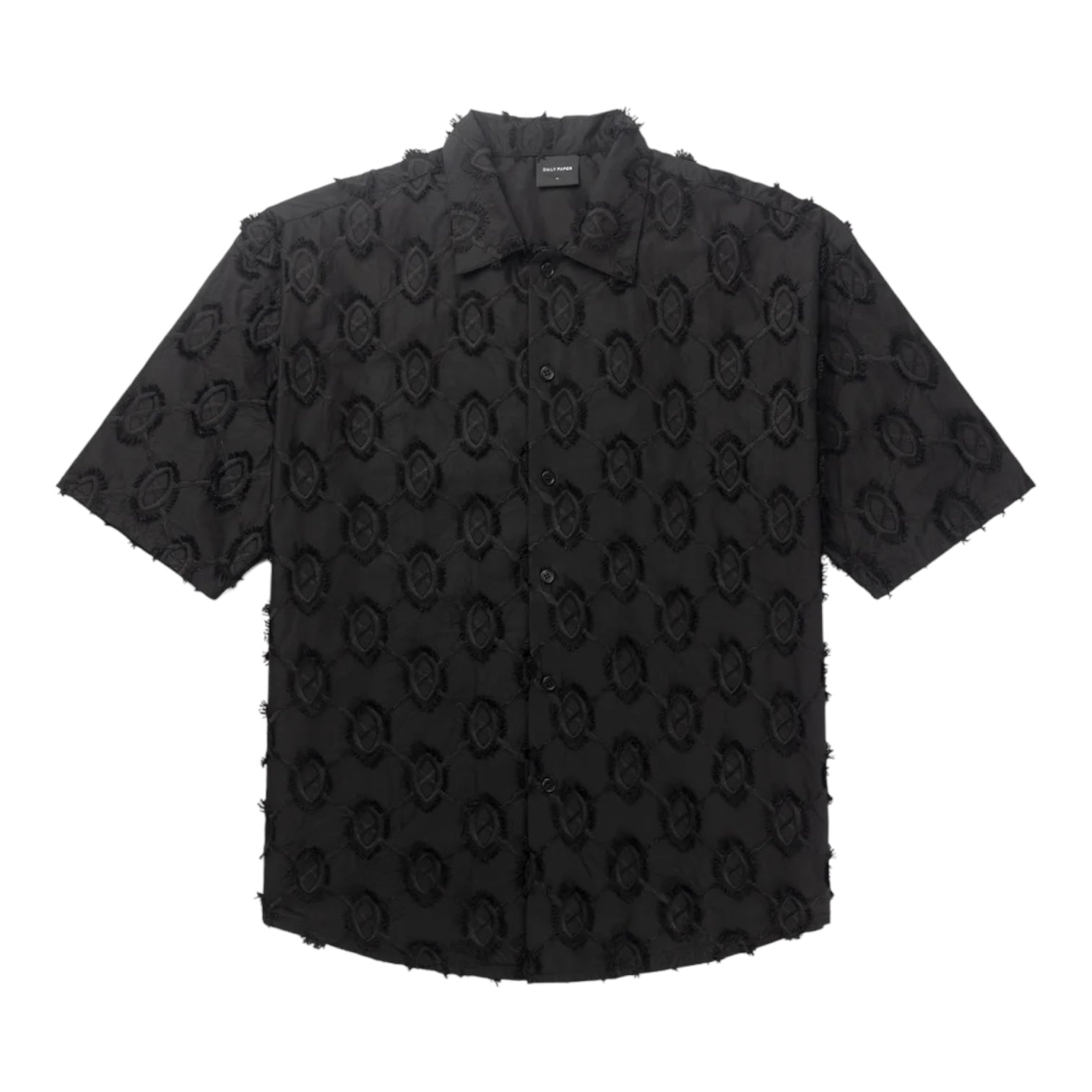 Daily Paper Black Trophy Shield Shirt Front