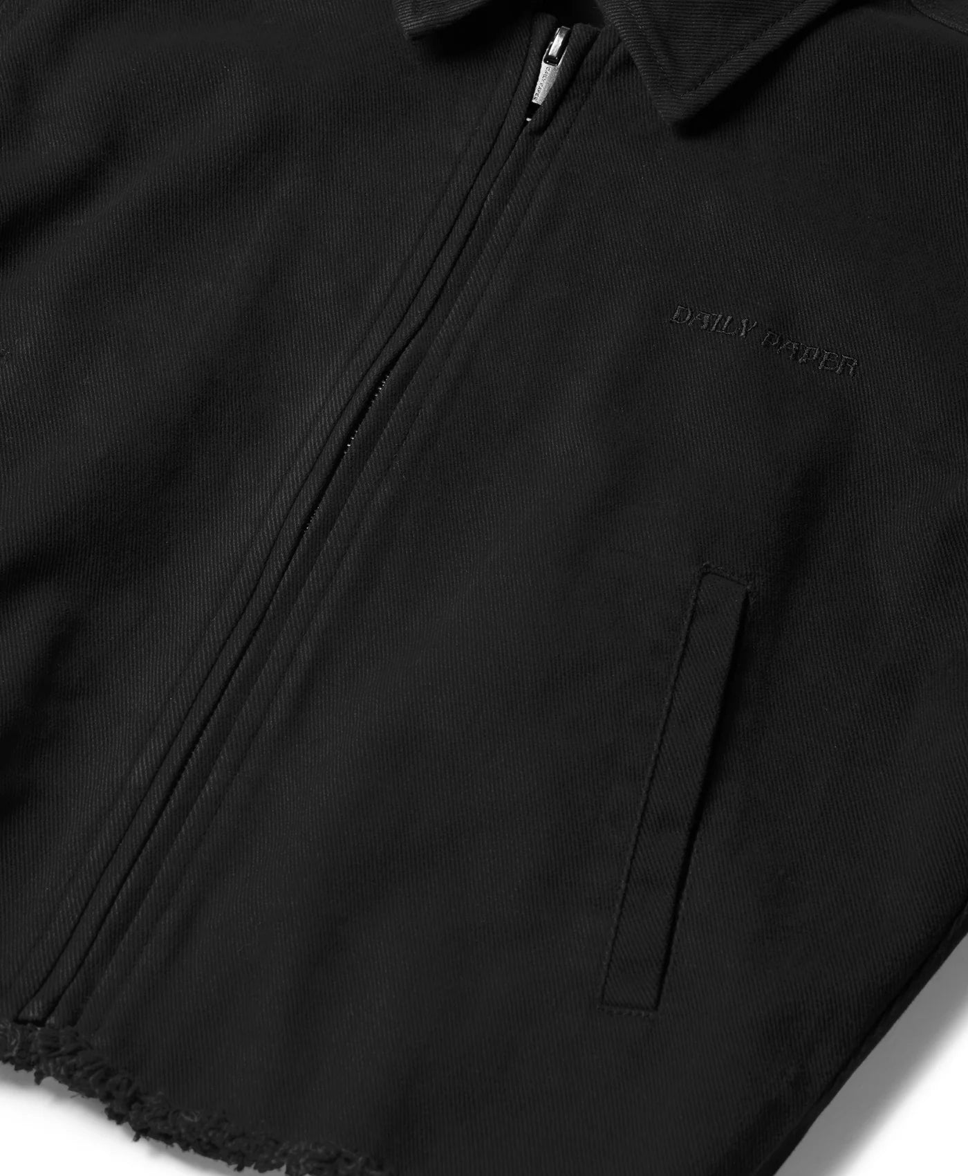 Daily Paper Black Twill Jacket Women Detail