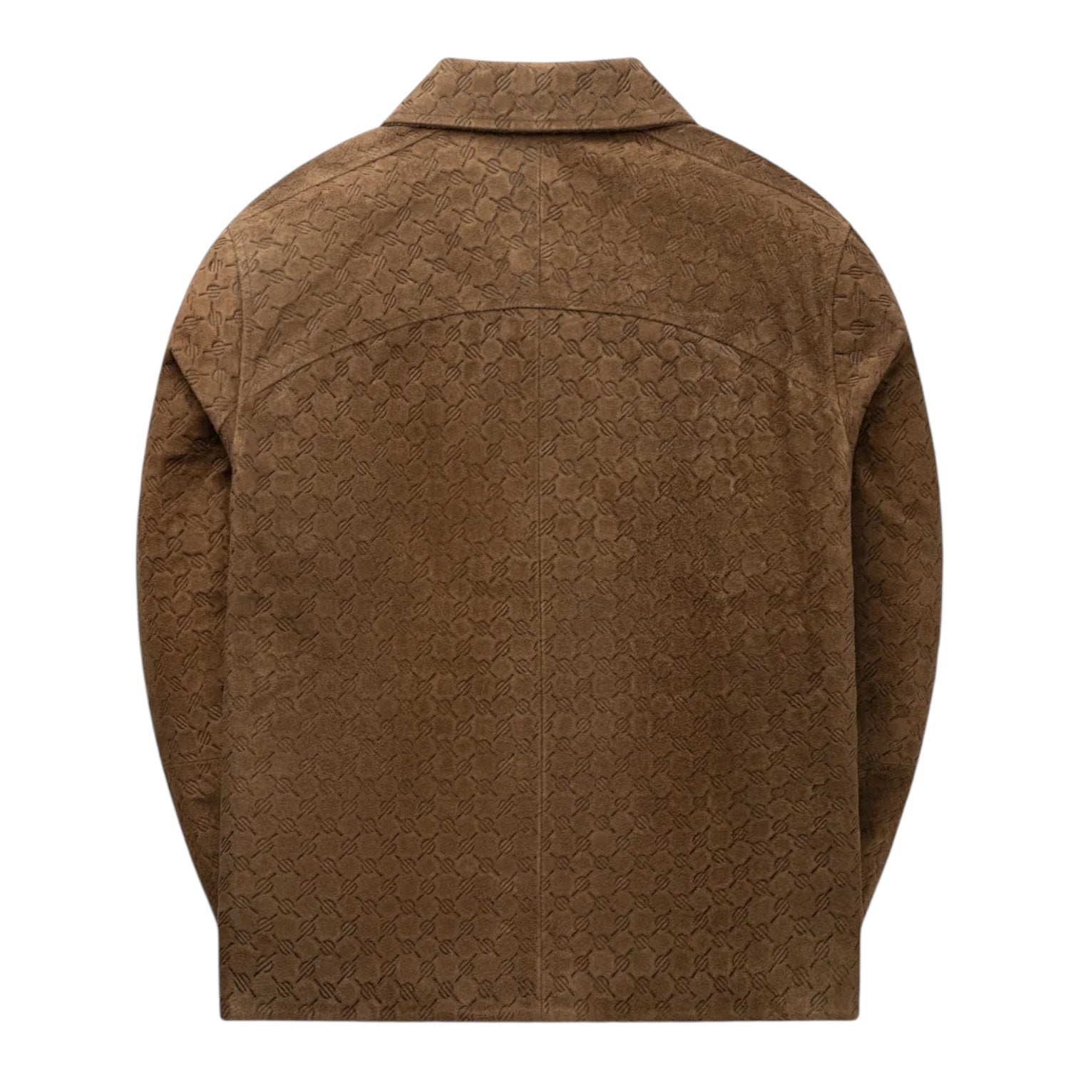 Daily Paper Brown Camel Suede Jacket Back