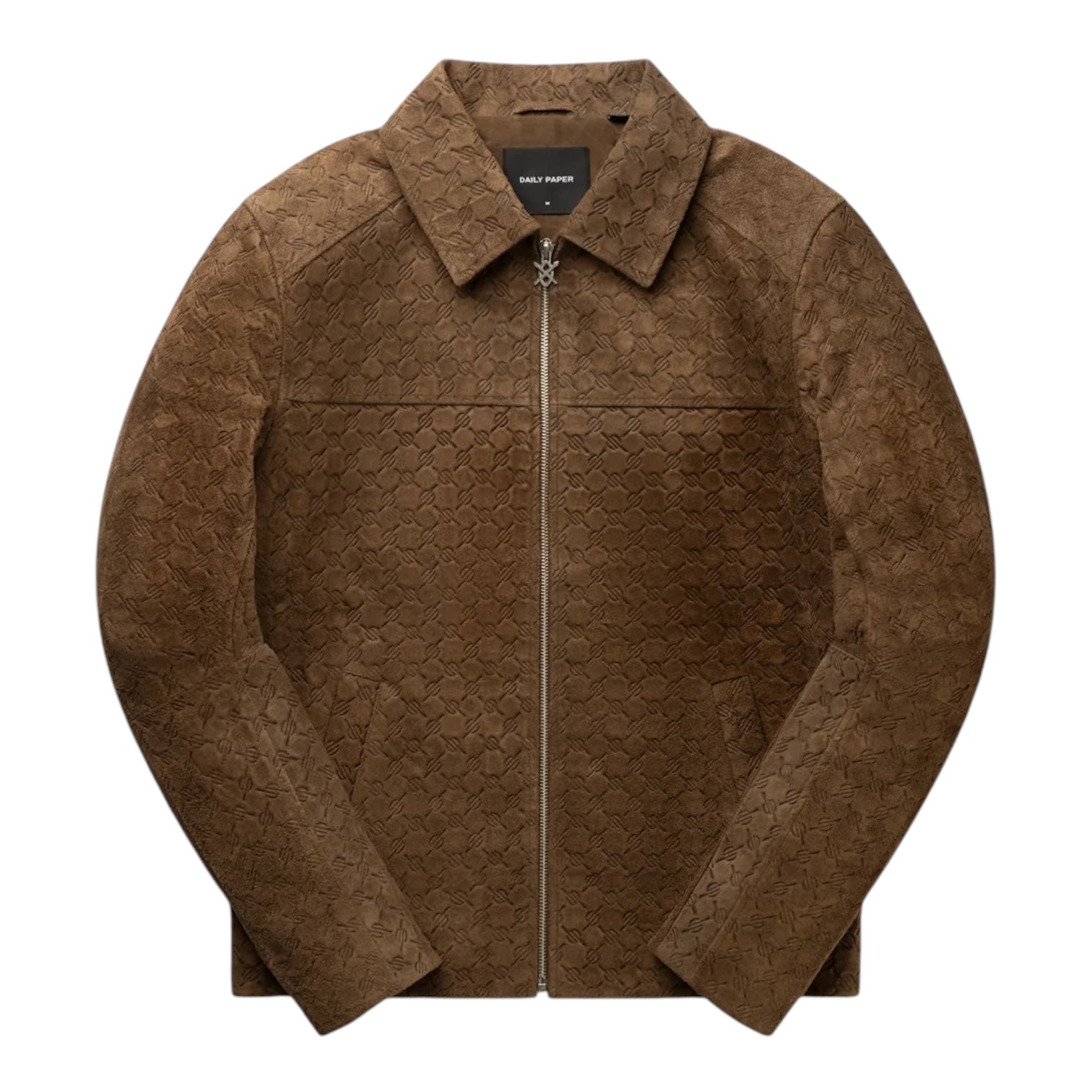 Daily Paper Brown Camel Suede Jacket Front