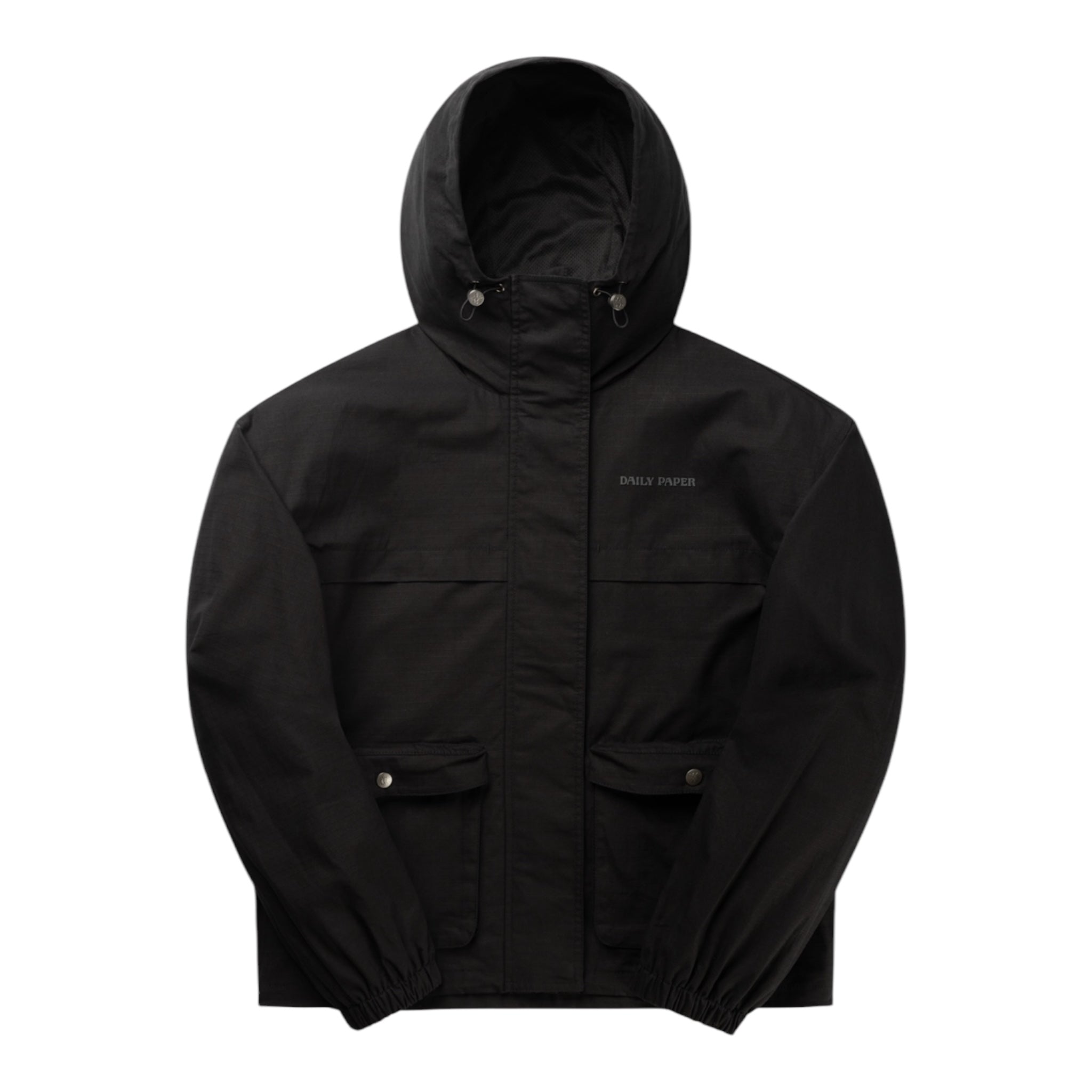 Daily Paper Ripstop Cargo Jacket Black Front