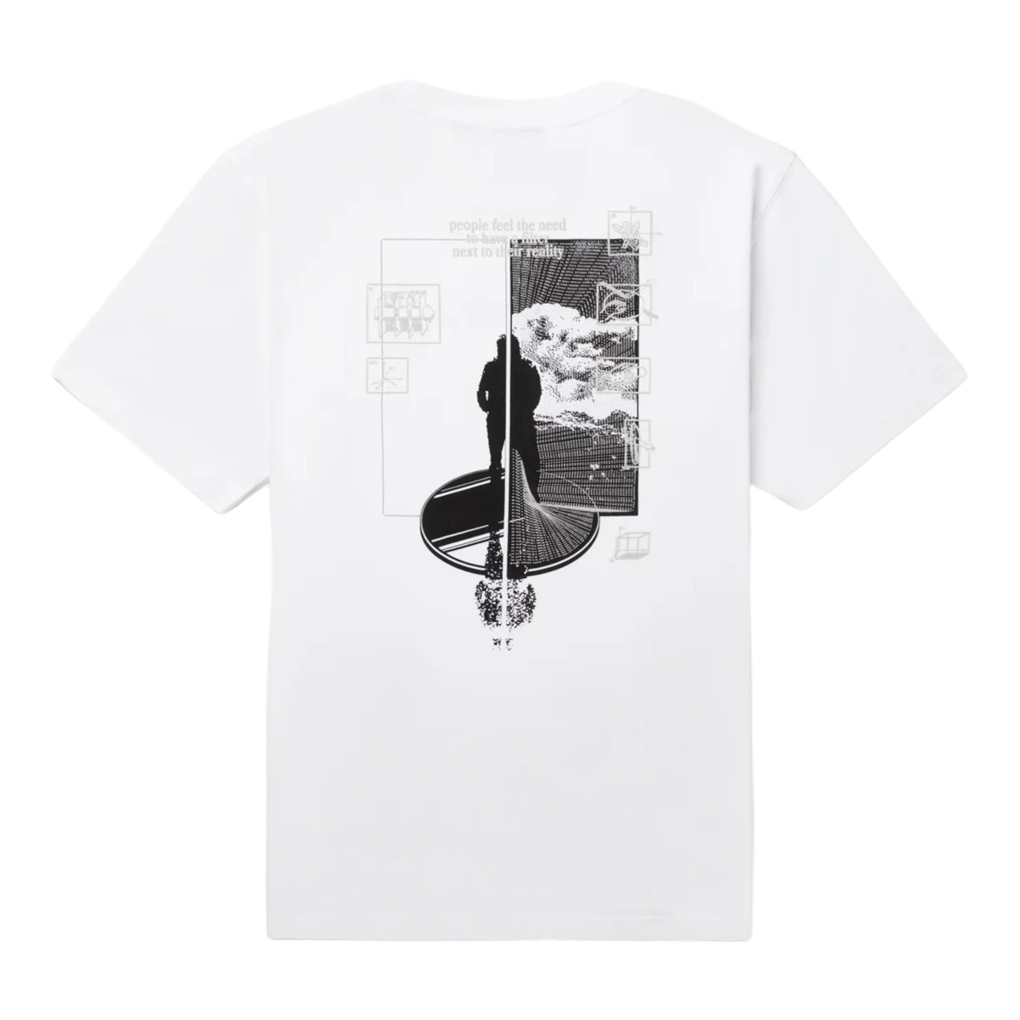 Daily Paper White Mirror T-Shirt Back