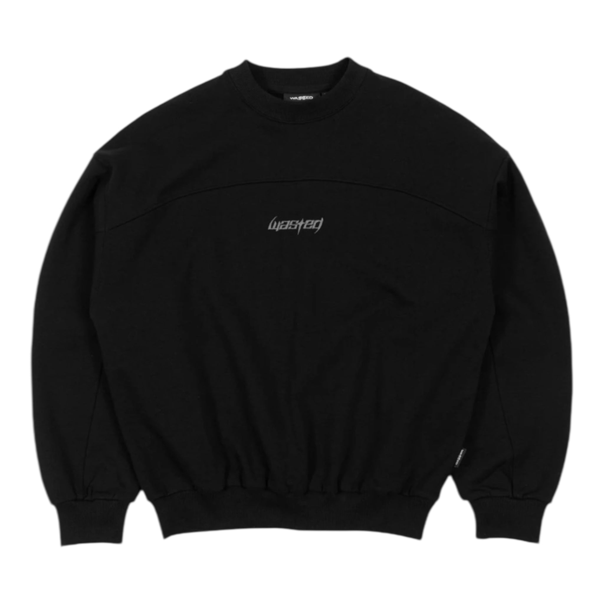 Switchblade Boxy Crewneck Black - Wasted Paris