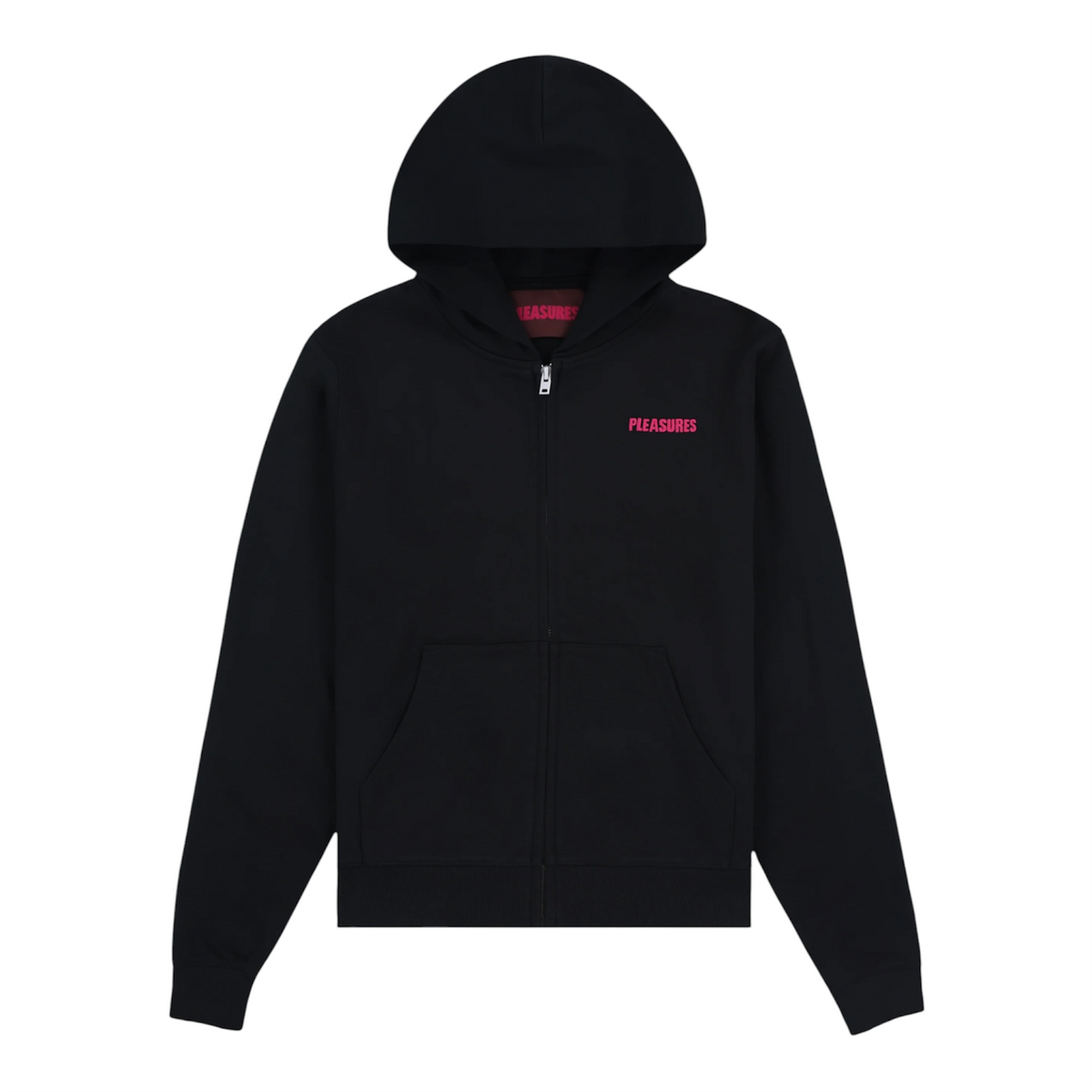 Spiders Fitted Zip Hoodie Black - Pleasues