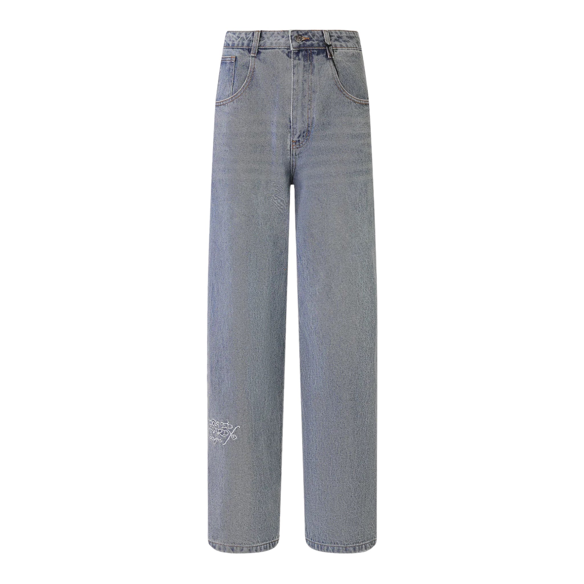 Ed Hardy NYC Skull XXTRA Denim Trousers Jeans Blue Front