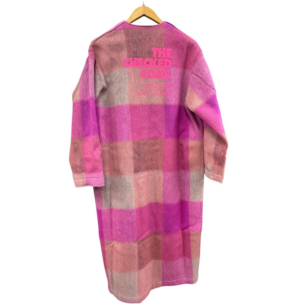 Mantel  SPLIT CHECK PINK - Liv Bergen