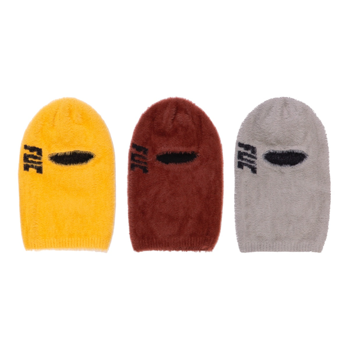 FUC Hairly Balaclava Grey, Red, Yellow 