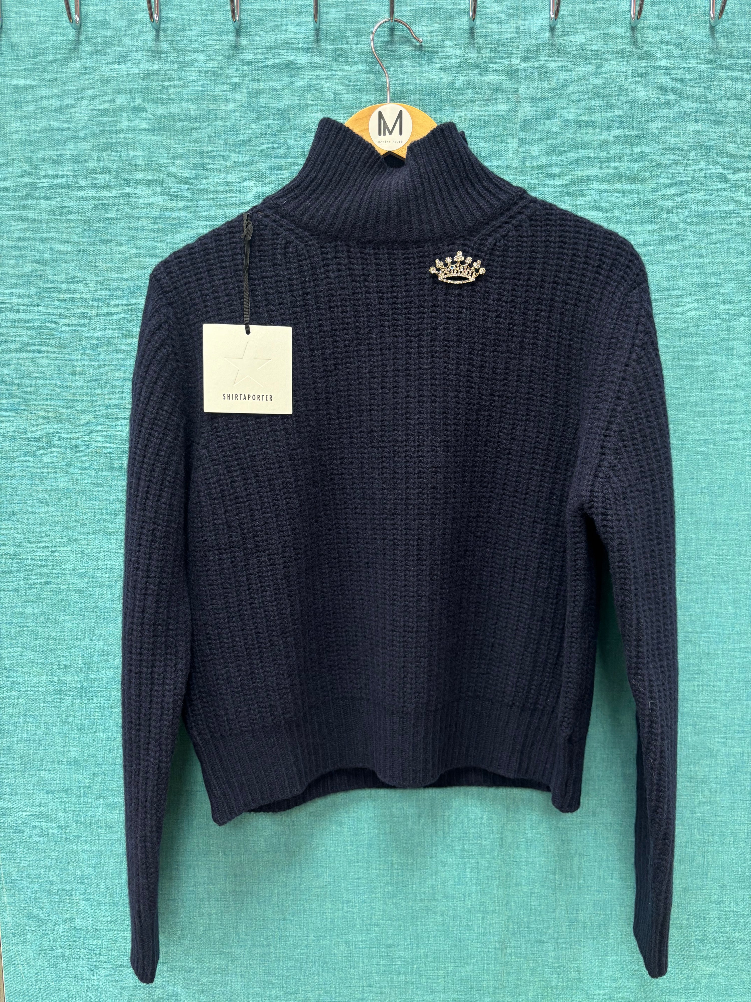 Knit Sweater blue  - SHIRTAPORTER