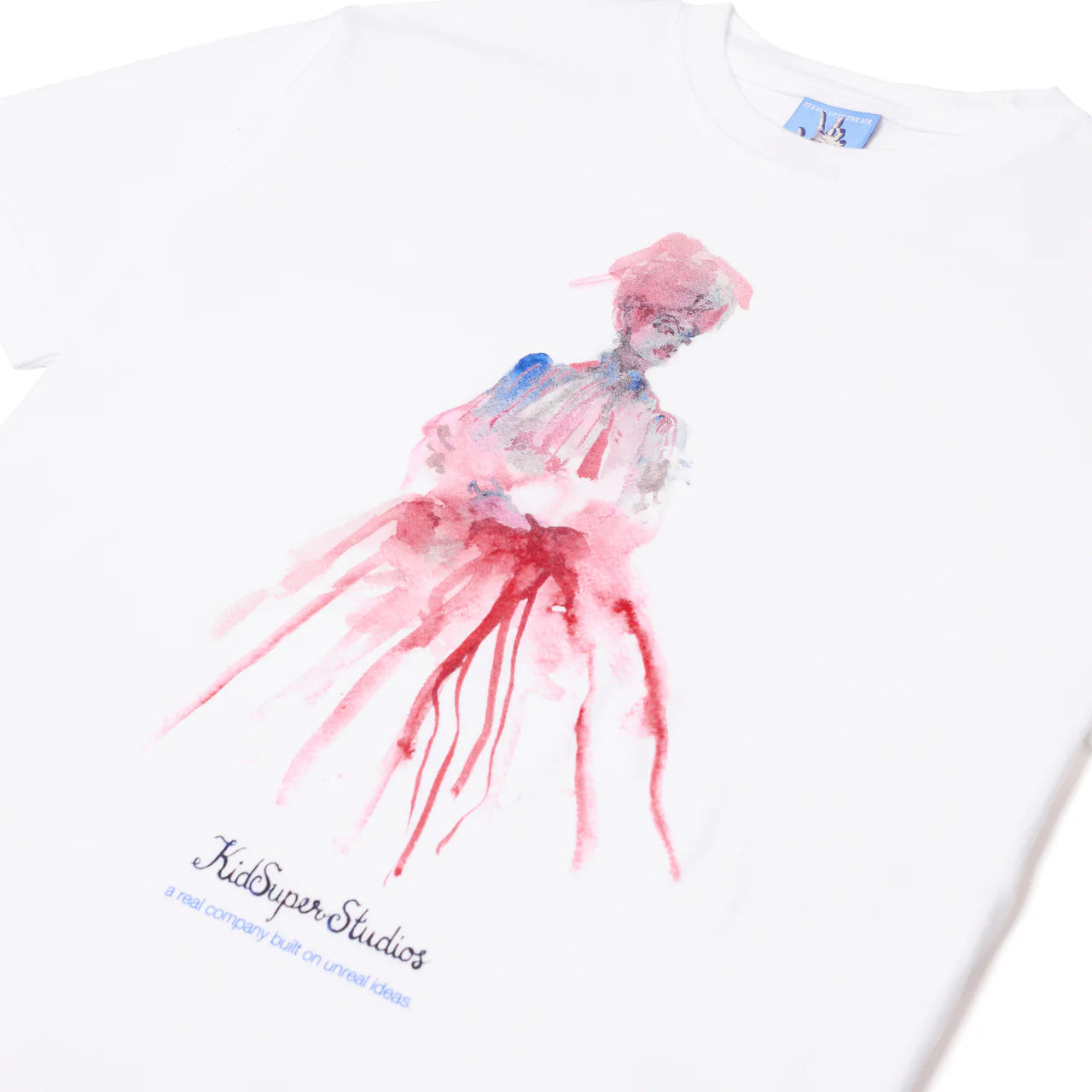 KidSuper Painted Woman Tee White Detail