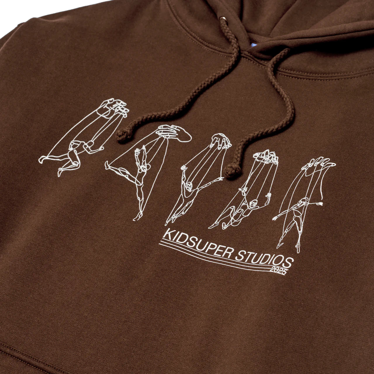 KidSuper String Puppet Hoodie Brown Detail